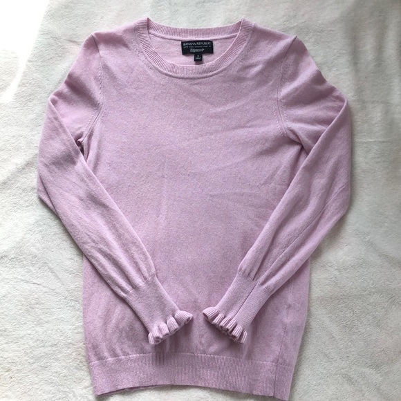 Banana Republic Sweaters - Banana Republic Filpucci Italian Fine Yarn Lilac Purple Knit Sweater